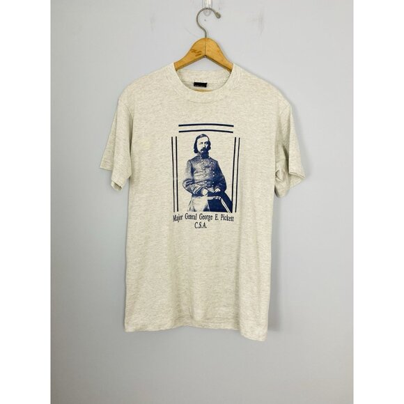 Civil War Major General George E Pickett T-shirt Size M Screen Stars Best USA - Picture 5 of 9